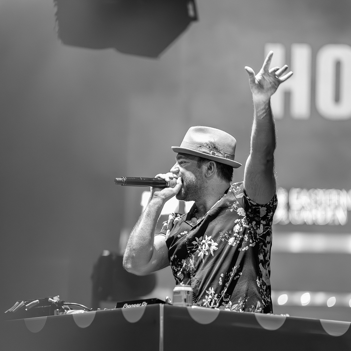 DJ, Dylan Manov playing at Variety gala